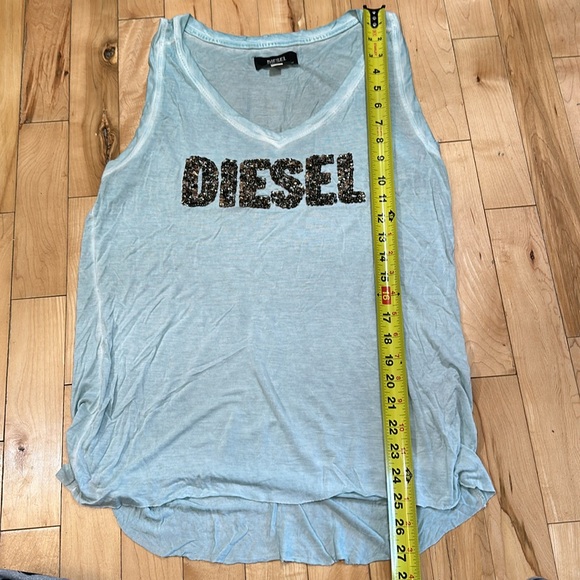 Diesel Burnout V-Neck Tank Top - Picture 6 of 8